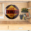 Genuine Stolen Parts Dome Metal Sign - 15.5"